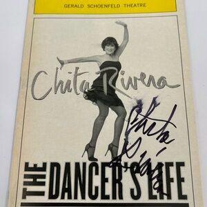 Chita Rivera The Dancers Life Signed Playbill Gerald Schoenfeld Theatre Feb 2006